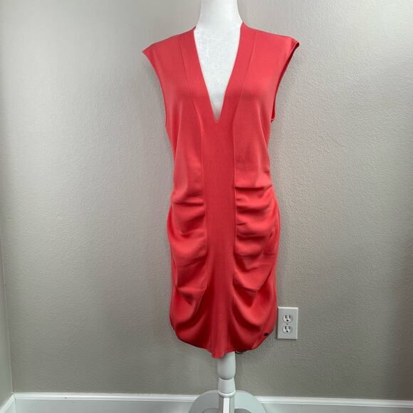 Ted Baker London Coral Bodycon V-Neck Sleeveless Stretch Mini Dress US 14/L NWT - Picture 13 of 13
